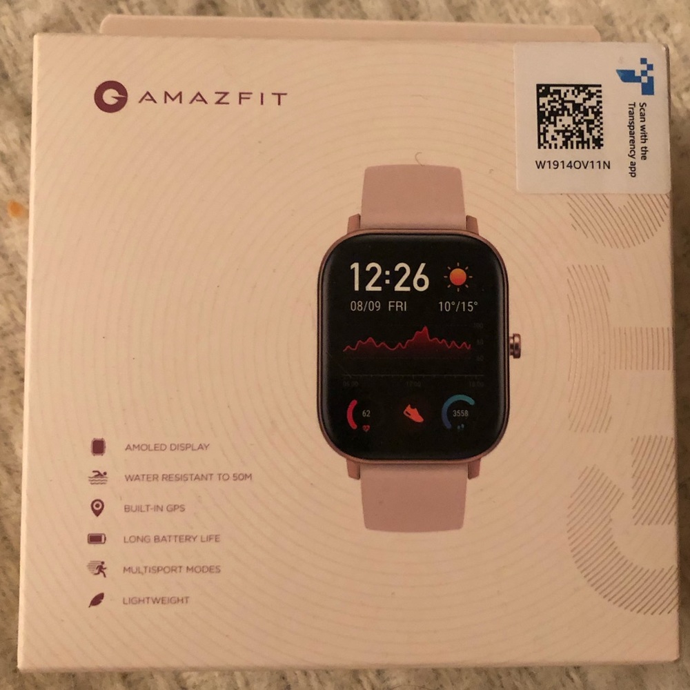 BNIB Amazfit GTS Smart Watch Rose Gold